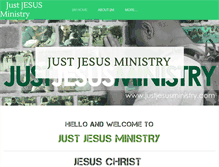 Tablet Screenshot of justjesusministry.com